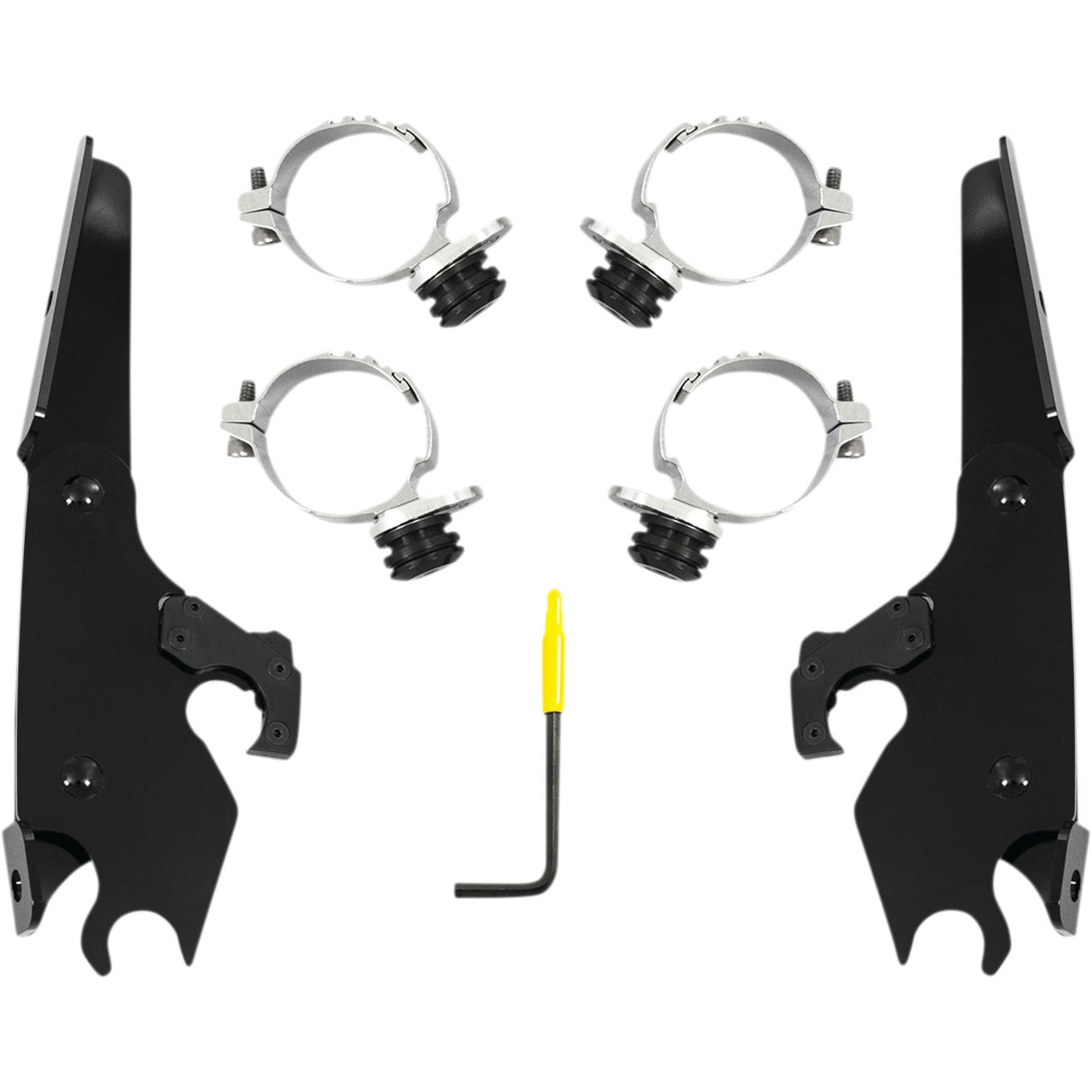 Memphis Shades Batwing Fairing Trigger-Lock Mounting Kit Black - MEB2056 For Harley Sportster 2010-2022