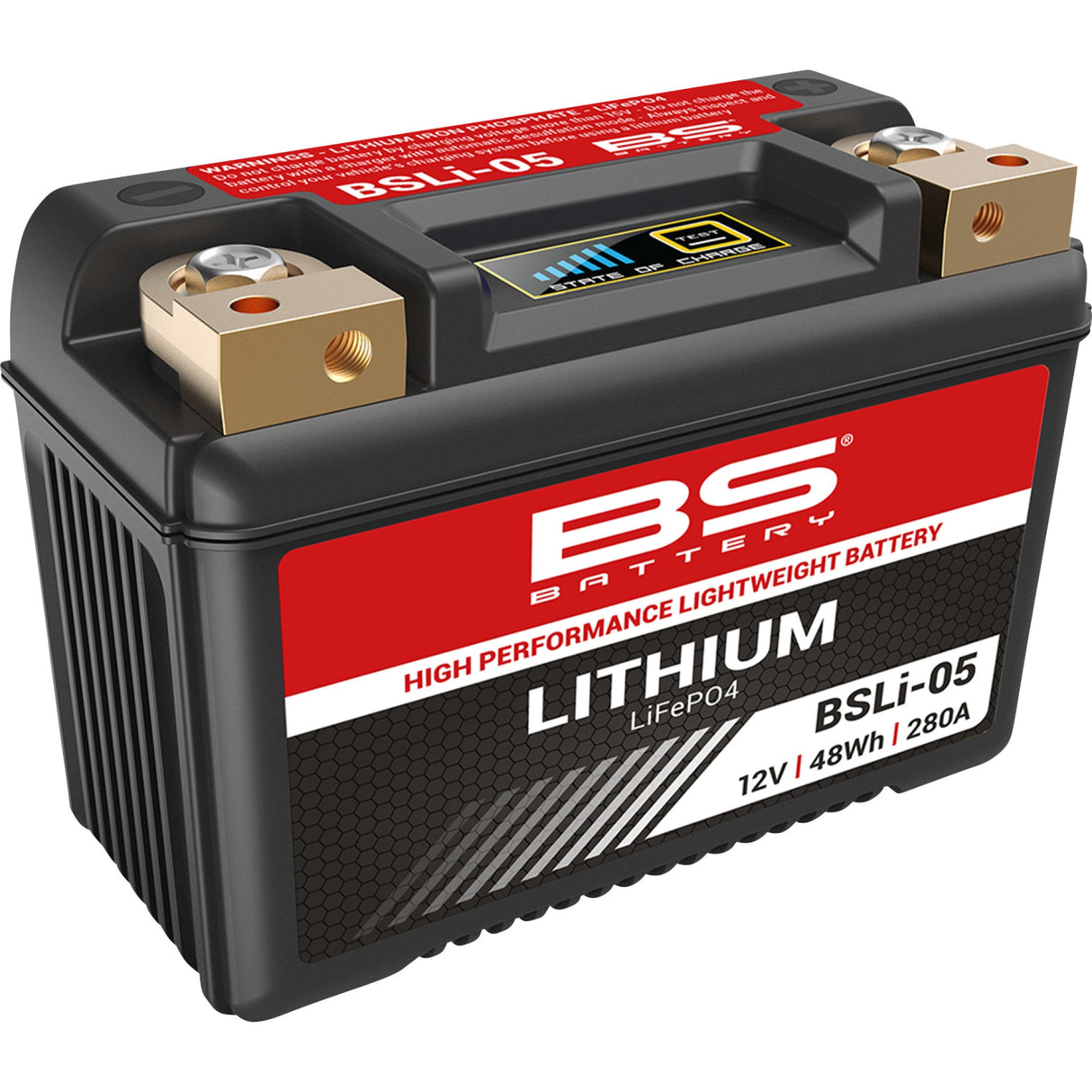 BS Battery Lithium LiFePO4 Battery BSLi-05 - 360105 For Suzuki Motorcycles 1972-2007 | Ducati Motorcycles 1987-2001 | Kawasaki Motorcycles 1974-2014