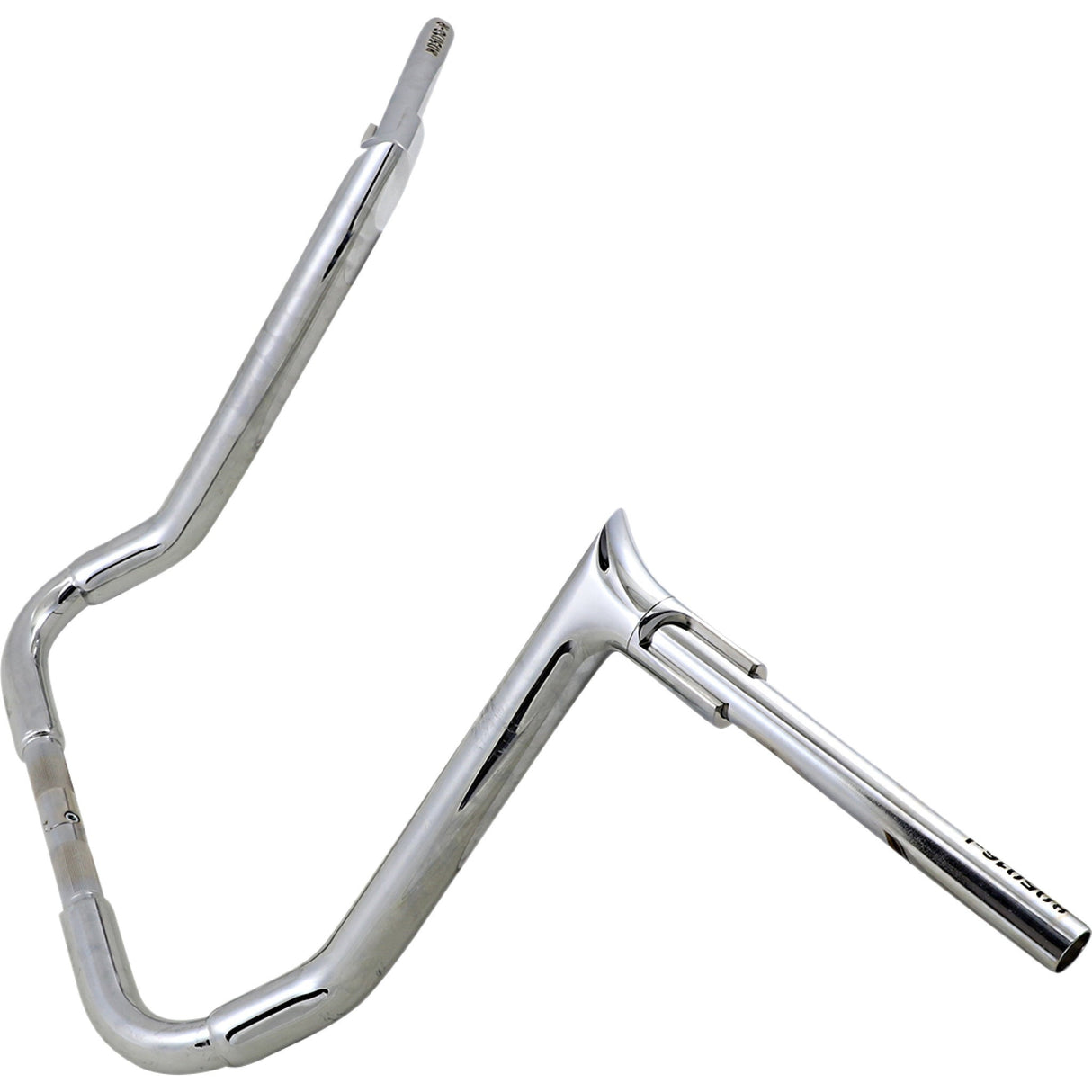 FAT Baggers INC. 1-1/2" EZ Install Pointed Top Handlebar 16" Chrome - 805016 For Harley Touring 2006-2020
