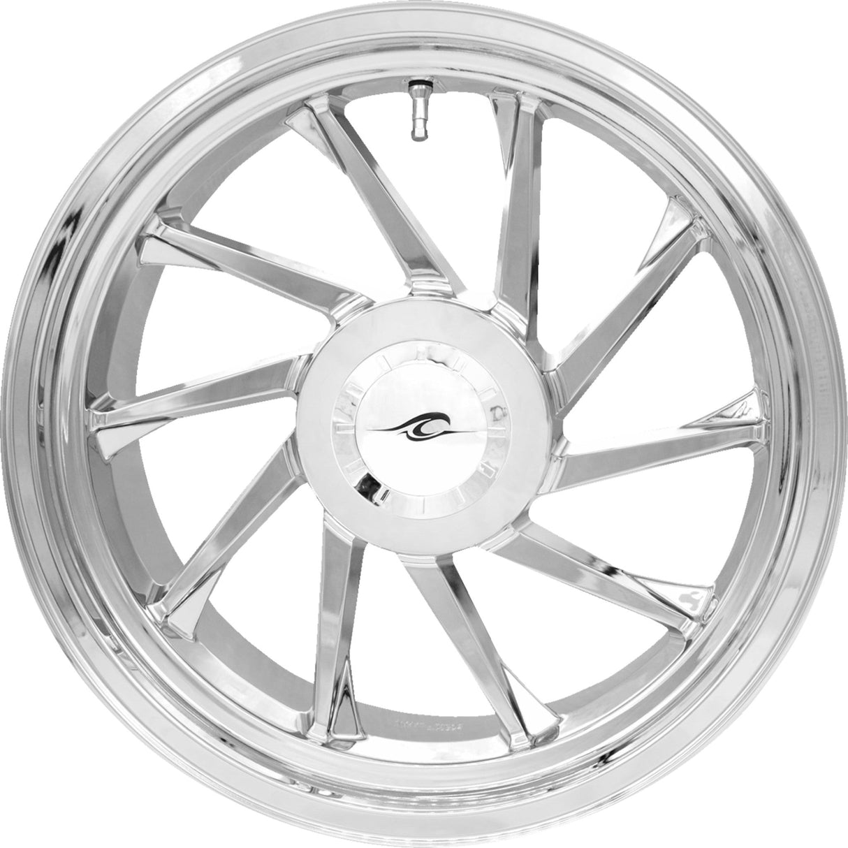 Coastal Moto Hurricane 3D Wheel - 3D-HURR-187T-CH For Harley Touring 2009-2025