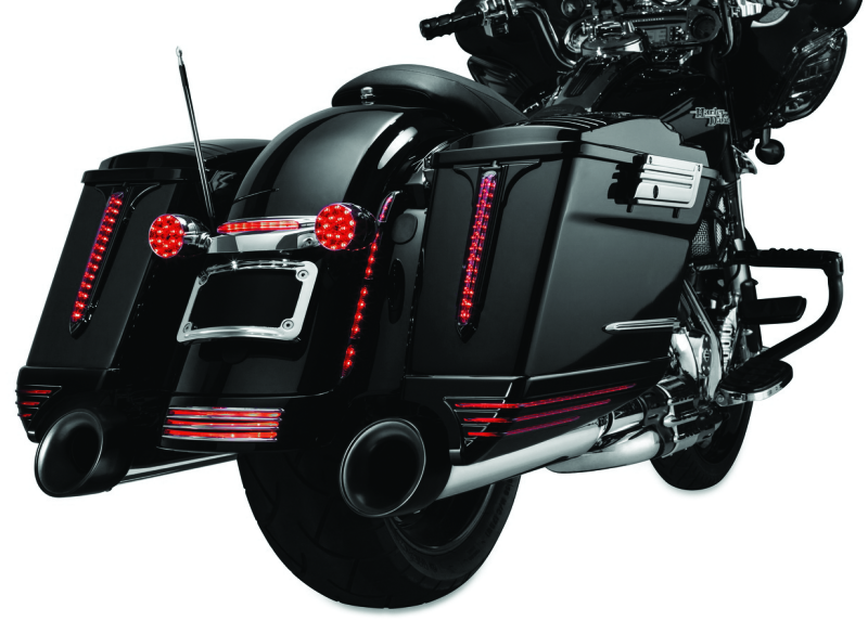 Kuryakyn Billet Antenna Hex Grooved Black & Raw - 864 For Harley Touring 1989-2019