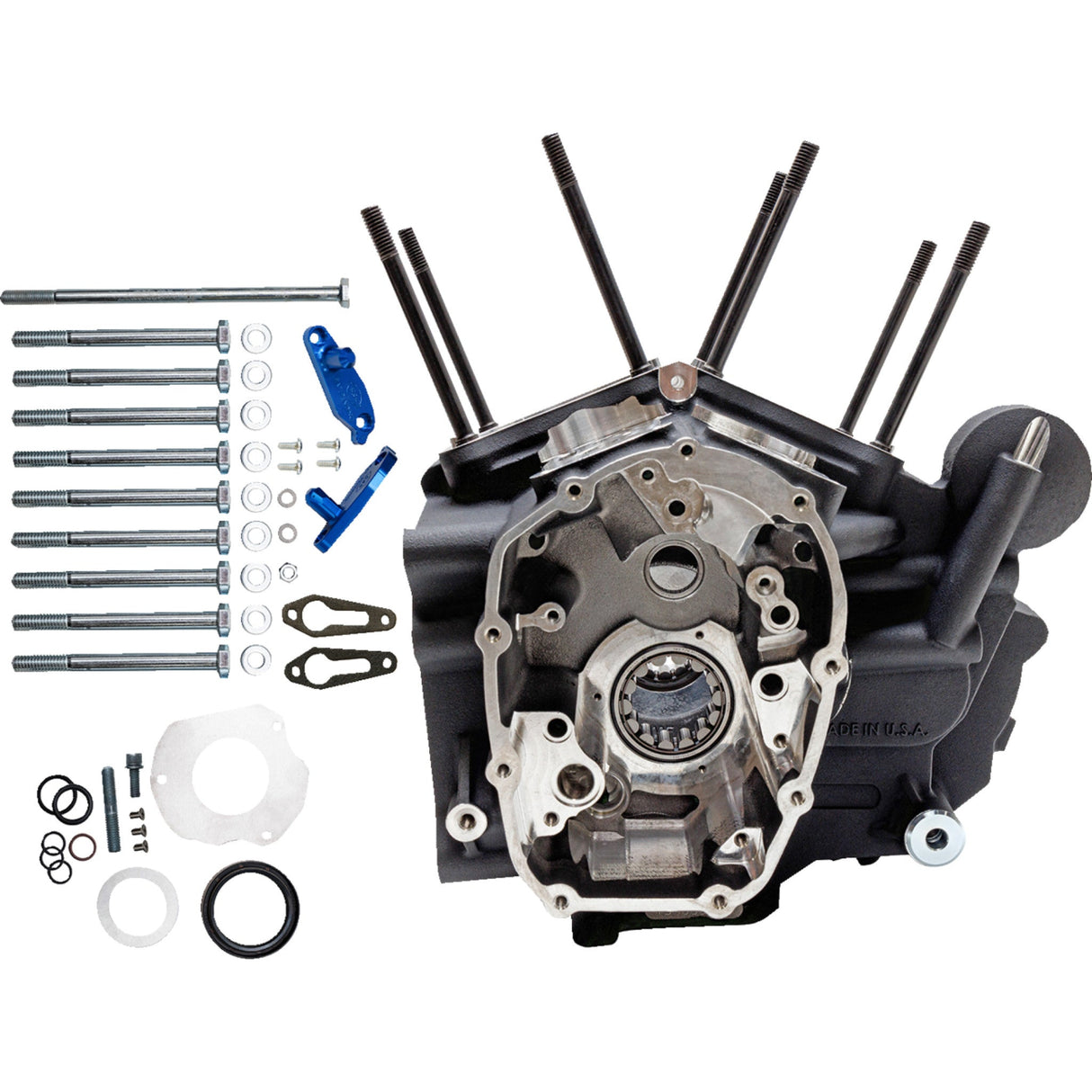 S&S Cycle MK-Series Engine Case MK-Series Performance Replacement M8 Touring - 310-1170 For Harley Touring 2017-2023