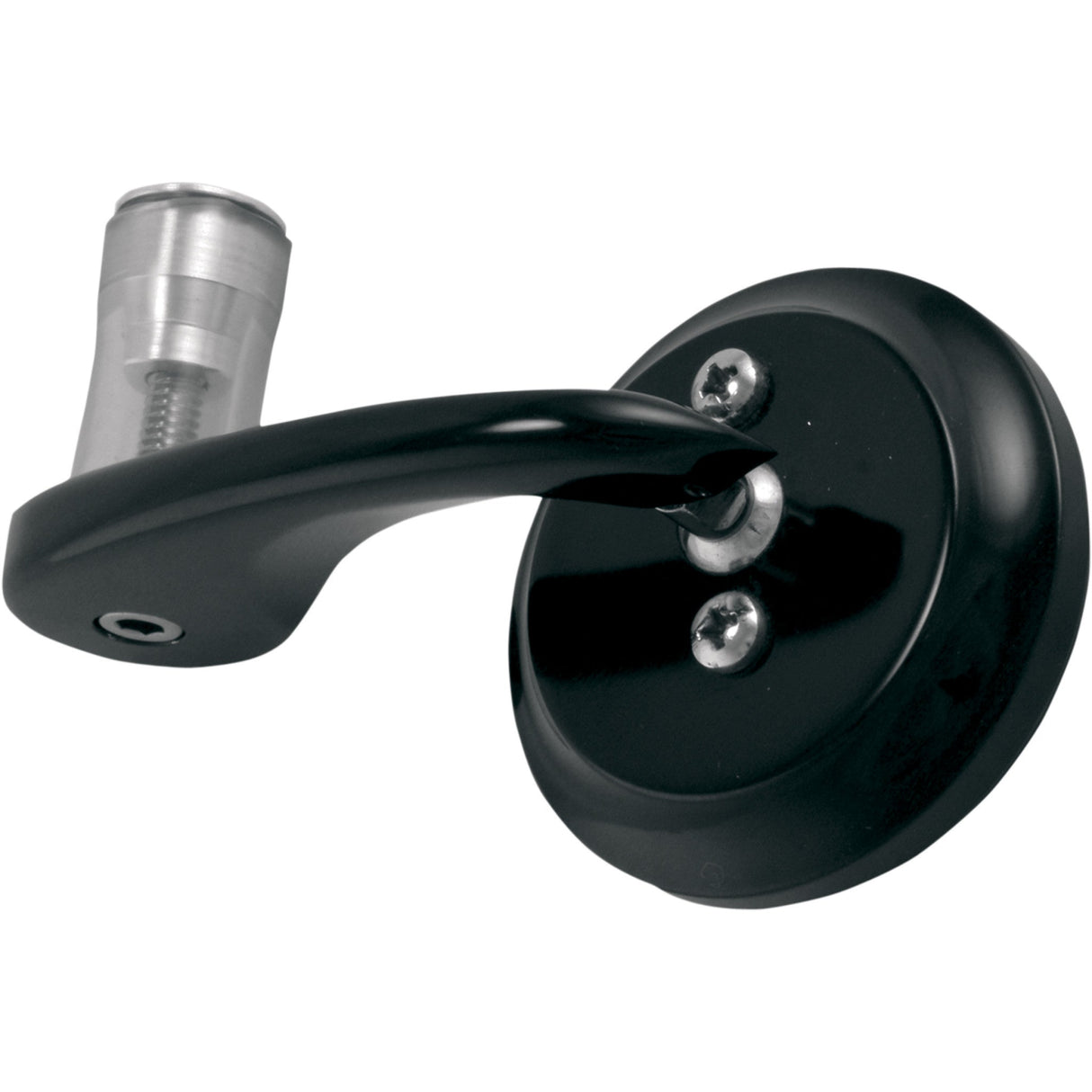 Todd's Cycle Bar End Shooter Mirror Shooter Side View Round Black Right - BSMR-2