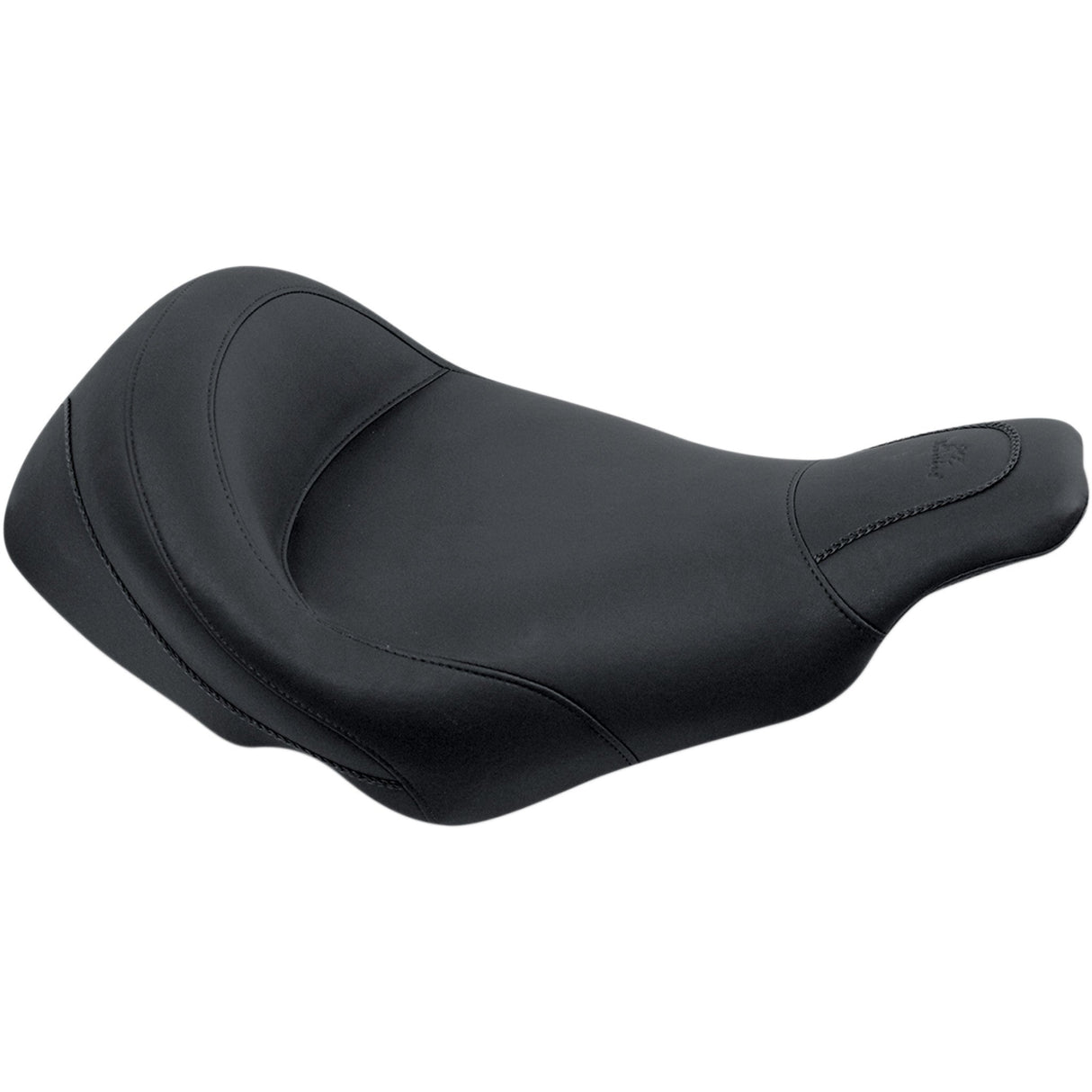 Mustang Solo Seat — Plain No Studs - 75353 For Harley Touring 1997-2007