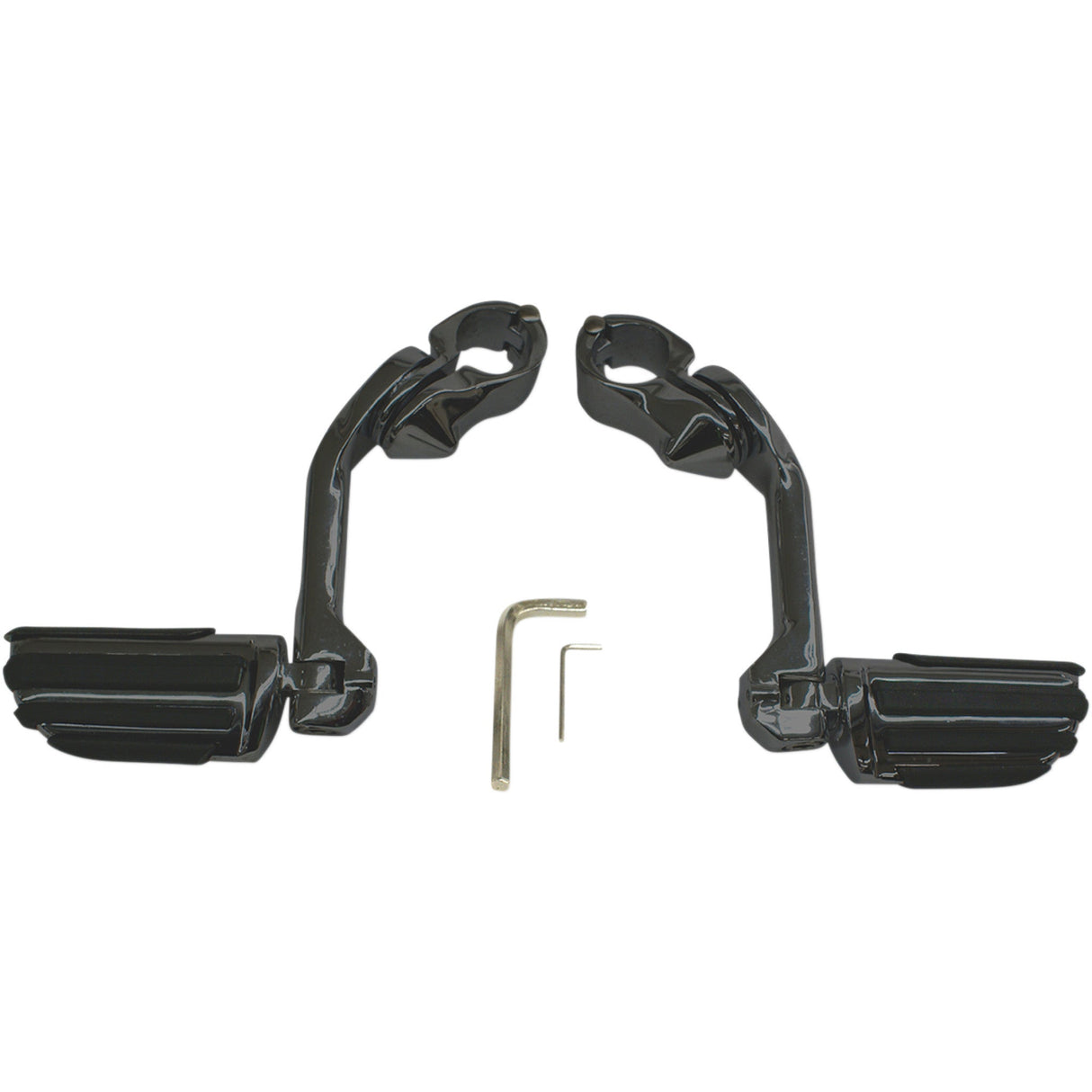 RIVCO PRODUCTS 1624-0362 MV120MB Highway Pegs With Mounting Arms Highway Peg Mount - Black