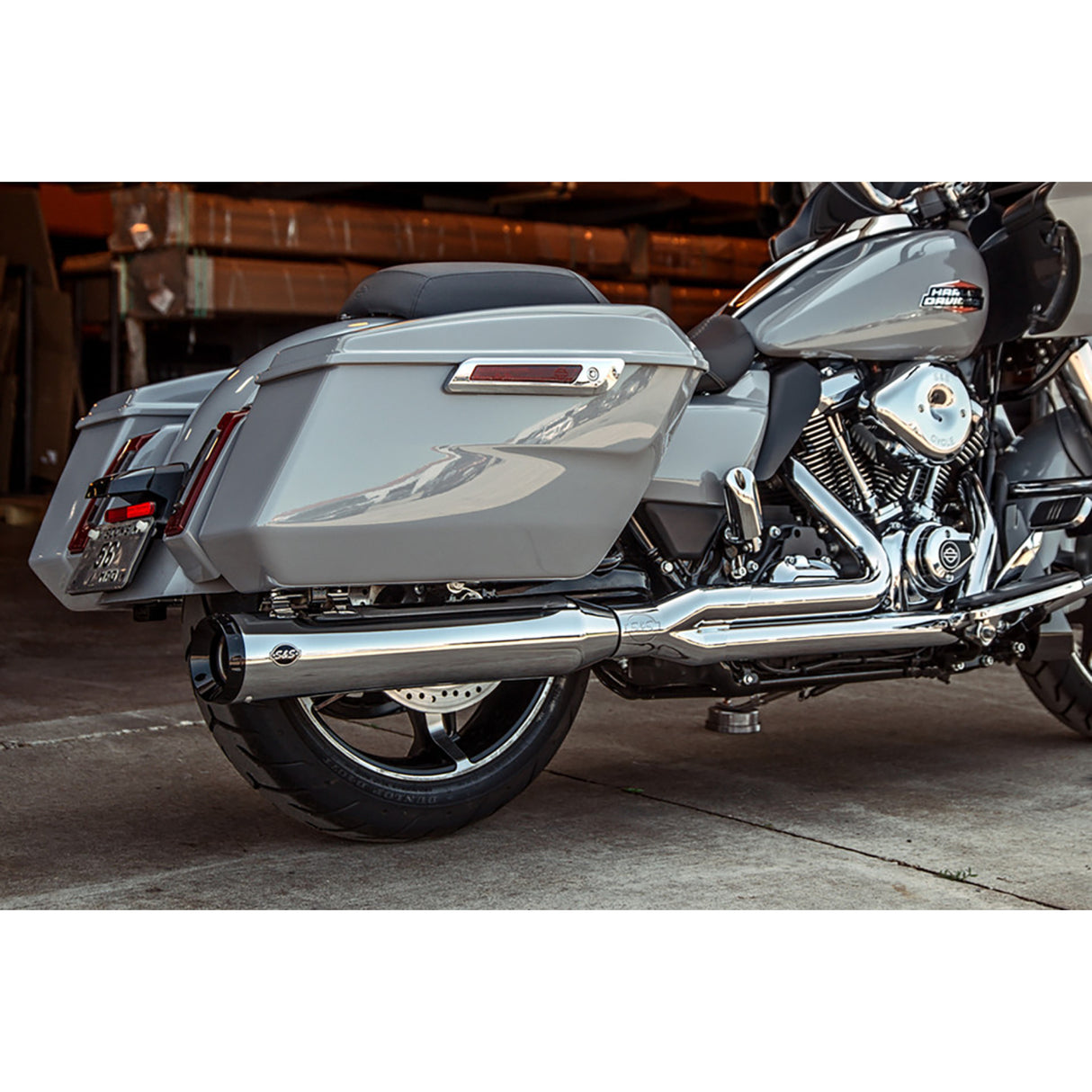 S&S Cycle 2-Into-1 GNX Exhaust System 49-State Chrome M8 Touring - 550-1170 For Harley Touring 2017-2026