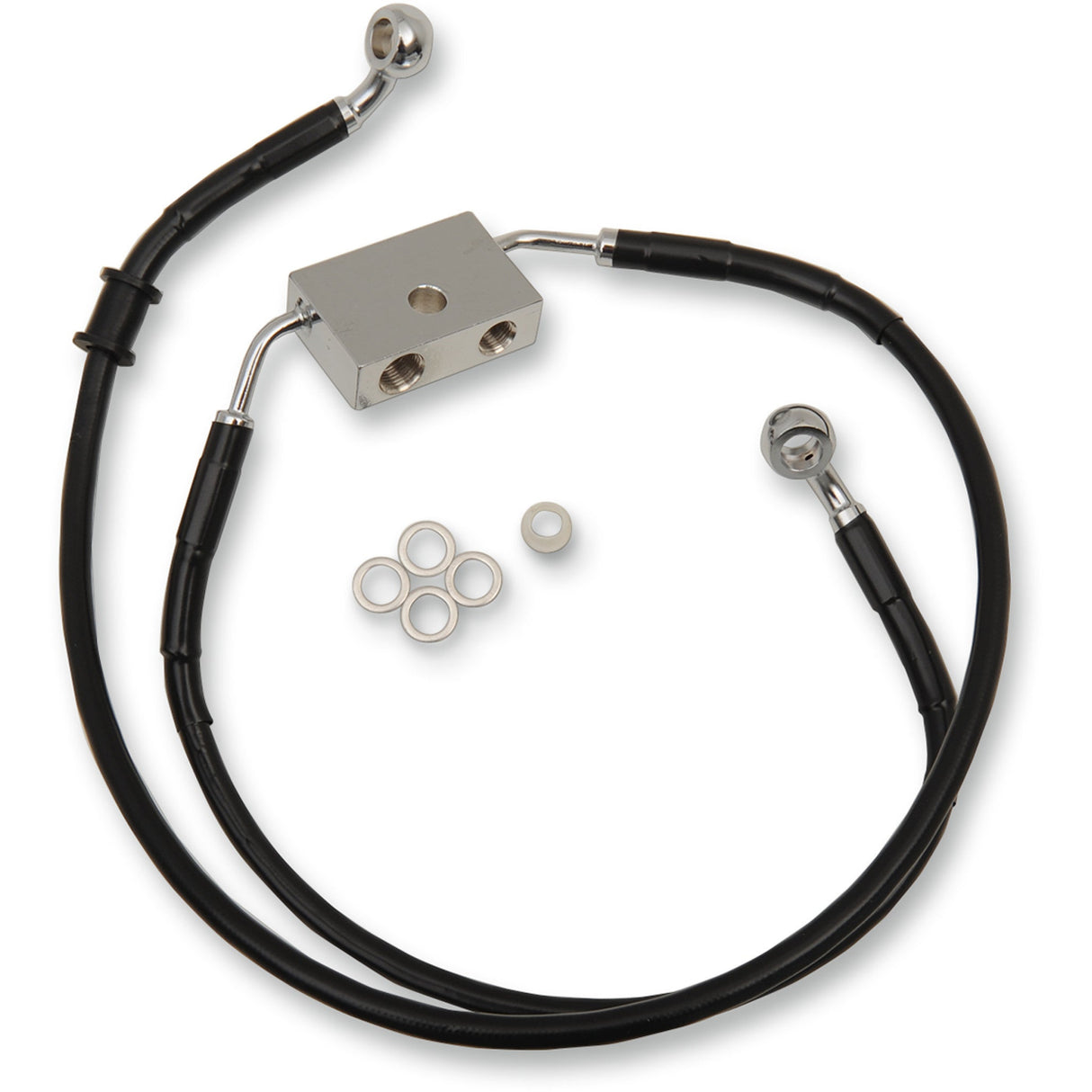 DRAG SPECIALTIES Brake Line Front - Black