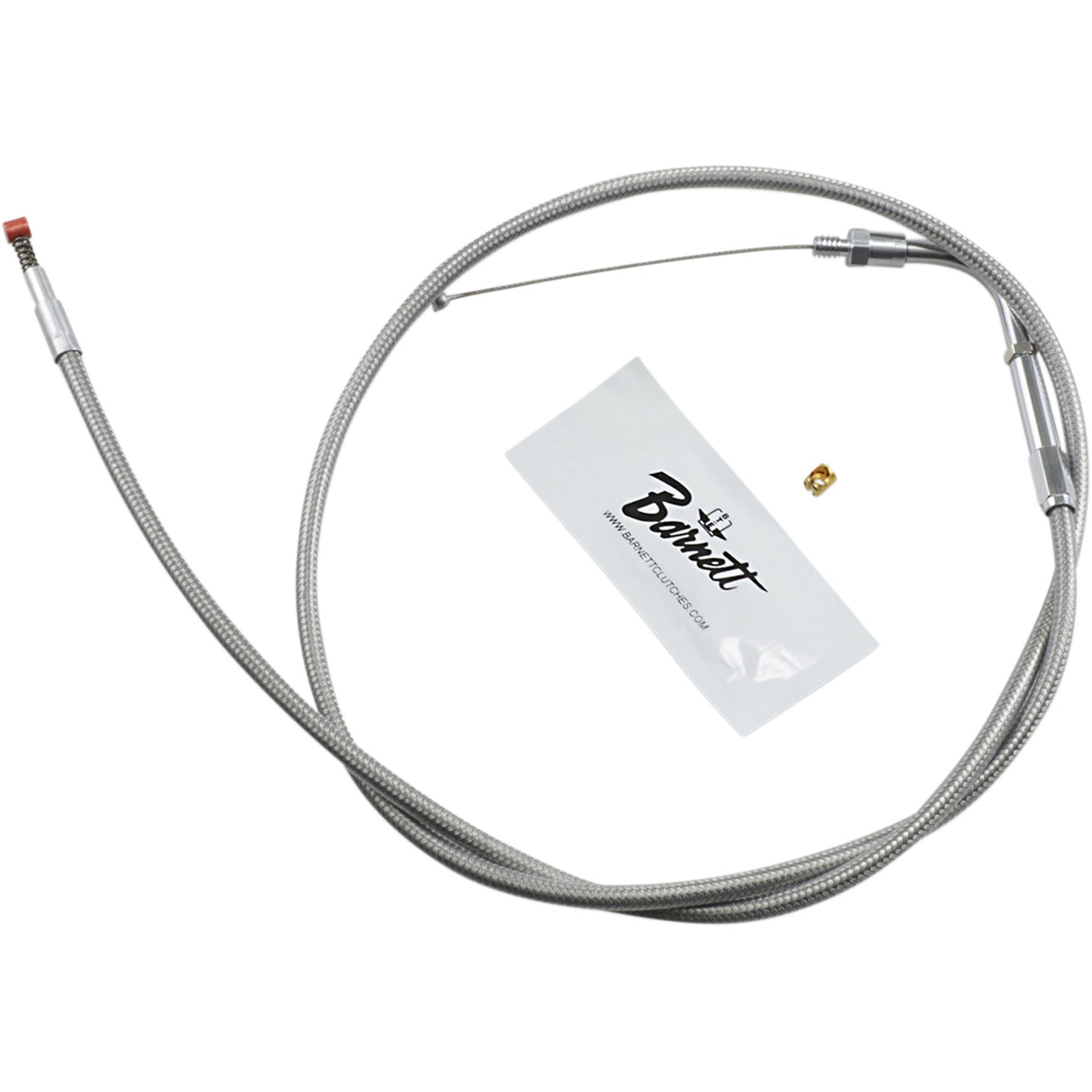Barnett Stainless Steel Throttle Idle Cable +6" Dyna FXR Softail - 102-30-40014-06 For Harley 1990-1995