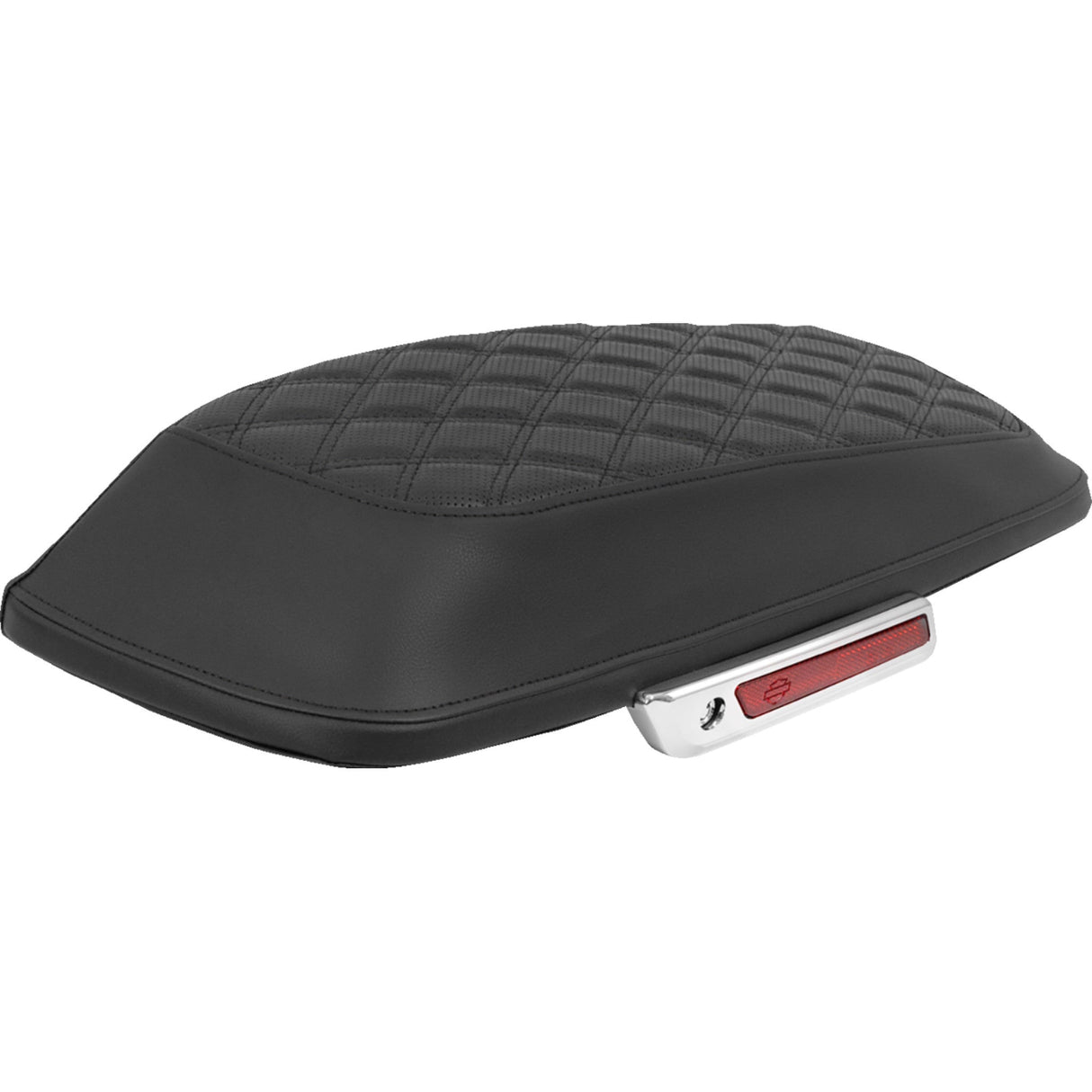SADDLEMEN 3501-2301 L870-14-18400 Lattice Stitched Saddlebag Lid Covers Saddlebag Lid Covers - Lattice - Black Stitch - FLH/FLT '14-'25