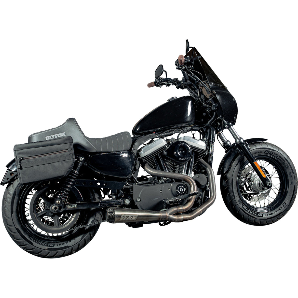 Slyfox Highnoon Seat - 4709B-SlyFox For Harley Sportster 2004-2022
