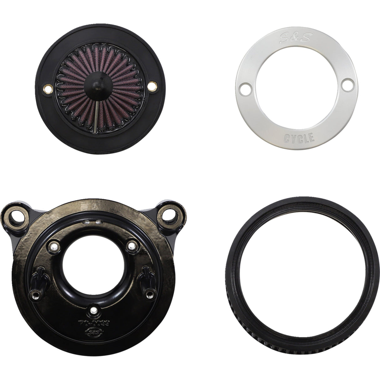 S&s Cycle Stealth Air Cleaner - 170-0715A For Harley Motorcycles 2008-2017