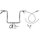 FAT Baggers INC. 1-1/4" EZ Install Round Top Handlebar 16" Chrome - 939016 For Harley Street Glide 2023-2026