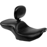 LePera Maverick Seat With Backrest Smooth Black - LV-957BRS For Harley Touring 2023-2026