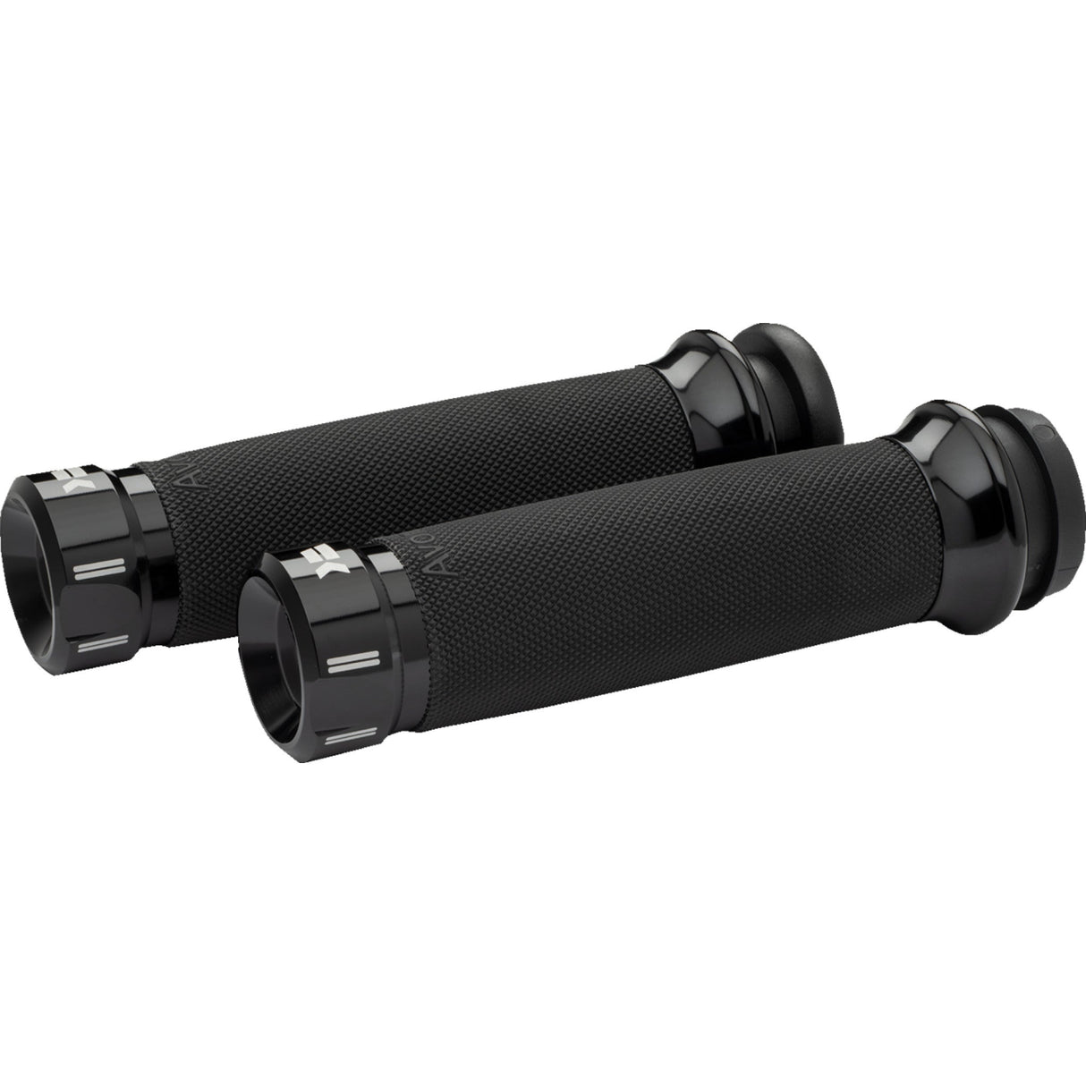 KHROME WERKS 0630-3079 500280 Klassic Grips - Custom Contour - Cable - Black
