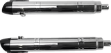 4" Broadhead Slip-On Mufflers - Slash Cut - Chrome - 1801-1765
