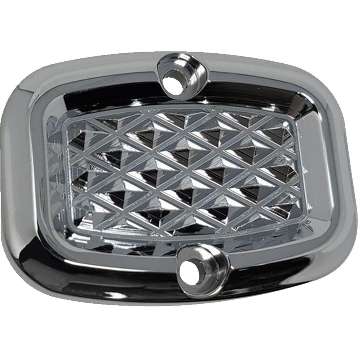 Covingtons Master Cylinder Cover Diamondback Chrome - C3057-C For Harley Touring 2008-2023