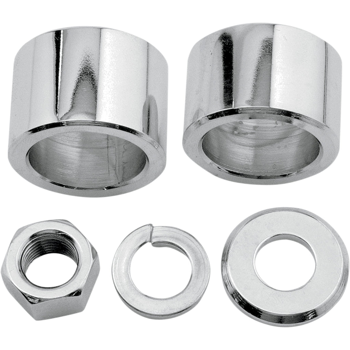 Colony Axle Spacer Nut Kit Front - 2036-5 For Harley Touring 2000-2007