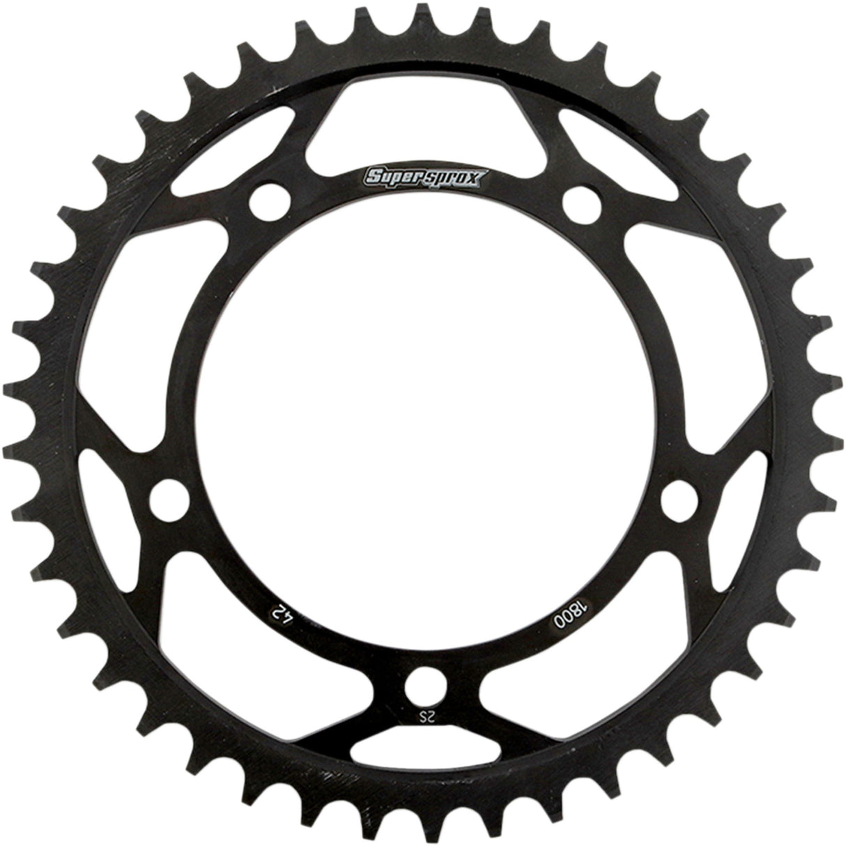 SUPERSPROX 1210-1881 RFE-1800-42-BLK Racing Steel Rear Sprocket Rear Sprocket - 42 Tooth