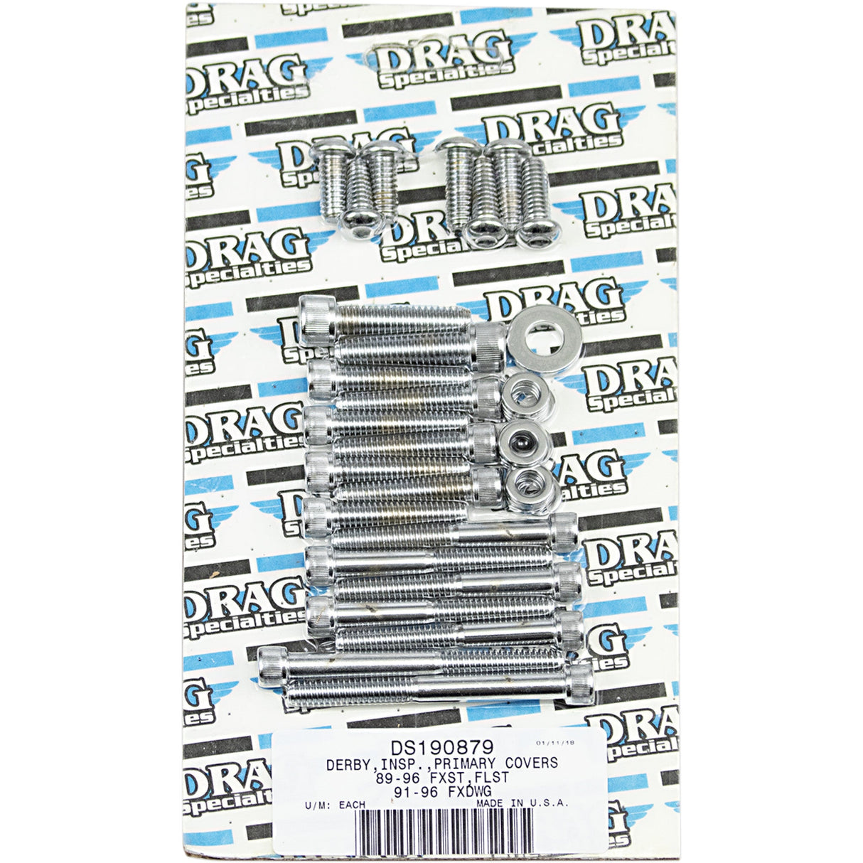 DRAG SPECIALTIES Bolt Set Primary - Softail