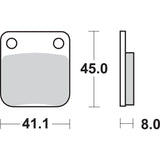 SBS HF Street Ceramic Organic Brake Pads - 536HF For Honda 250 1981 | Hyosung 450 Street 2008-2012 | Polaris Trail Boss 250 4x4 1987