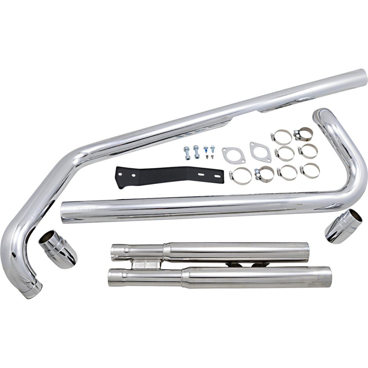 Cobra Speedster 2-Into-2 Exhaust System - 2821 Yamaha 1700 Road Star / XV1600A Road Star / 1600 Road Star / XV1700A Road Star 1999-2007