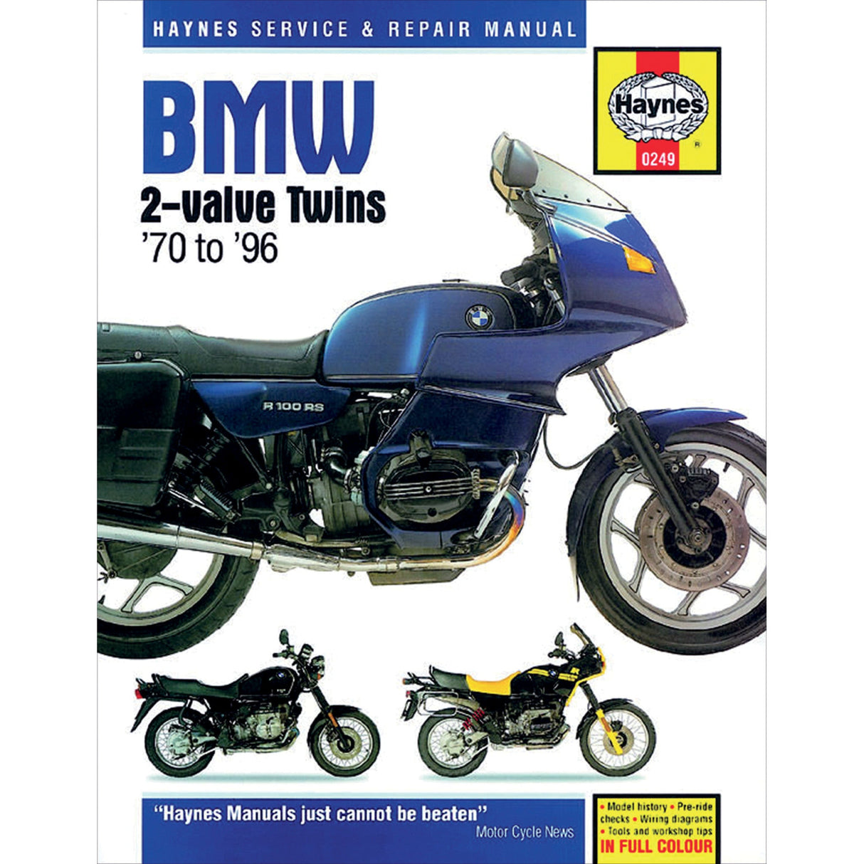 HAYNES HM-249 M249 Motorcycle Repair Manual — BMW, Motorcycle Manual - BMW 2-Valve Twins