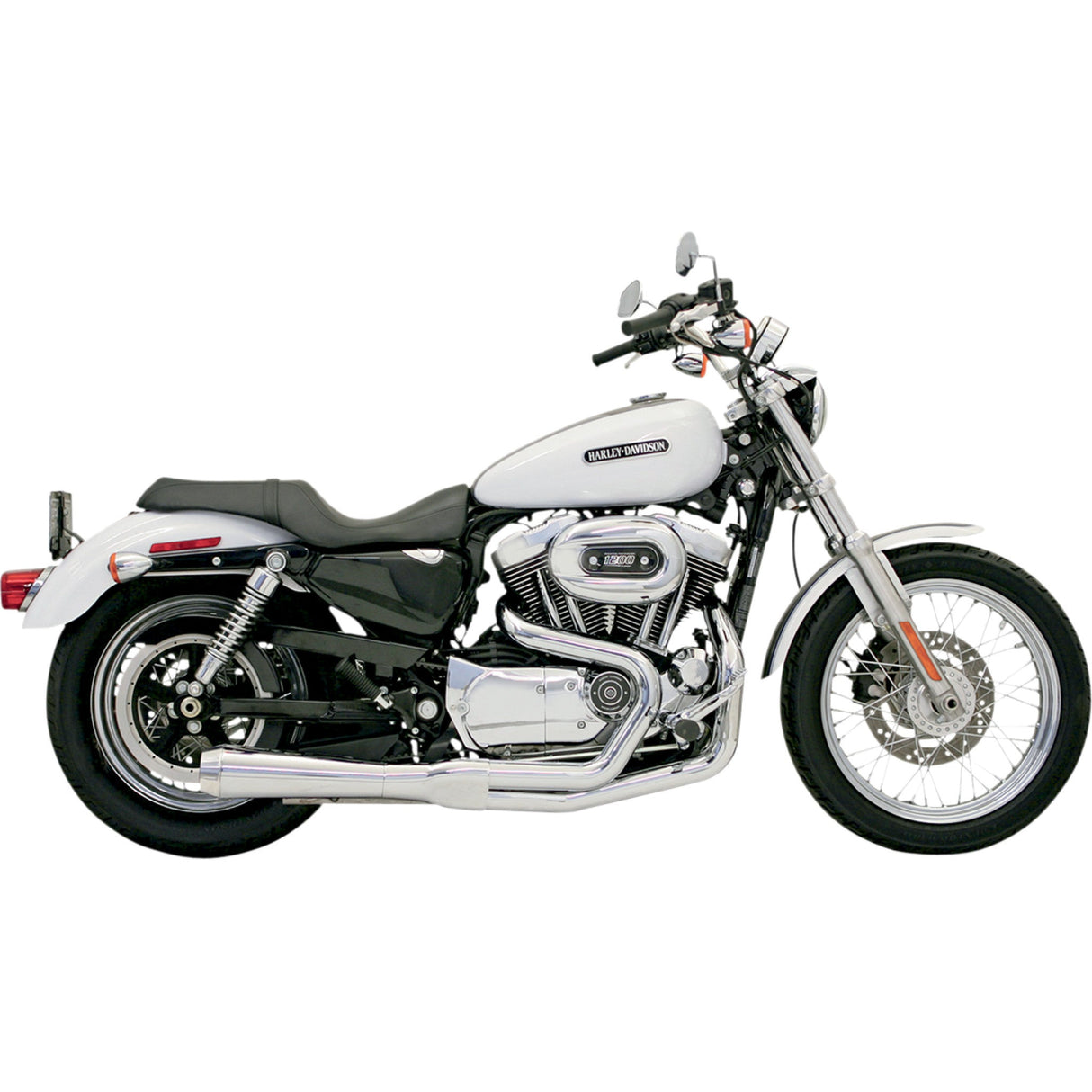 Bassani Xhaust Road Rage 2-Into-1 Exhaust System - 14212J For Harley Sportster 1986-2003