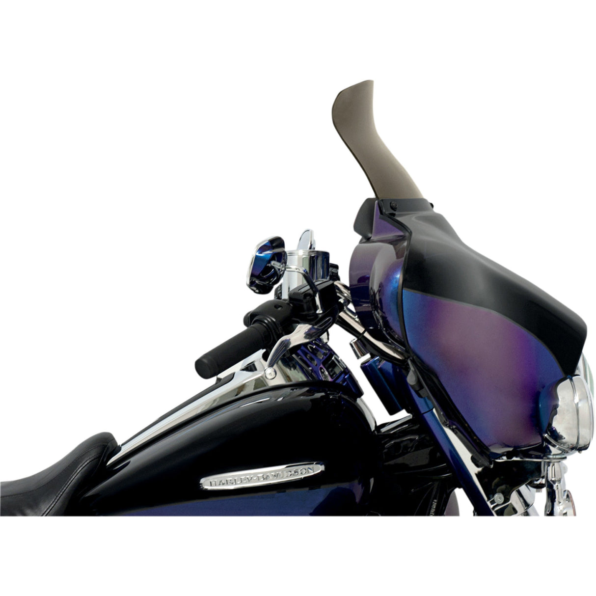 Memphis Shades Spoiler Replacement Windshield For OE Fairings 9" Smoke - MEP8591 For Harley Touring 1996-2013