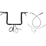FAT Baggers INC. 1-1/2" EZ Install Flat Top Handlebar 14" Black - 649014-B For Harley Street Glide 2023-2026