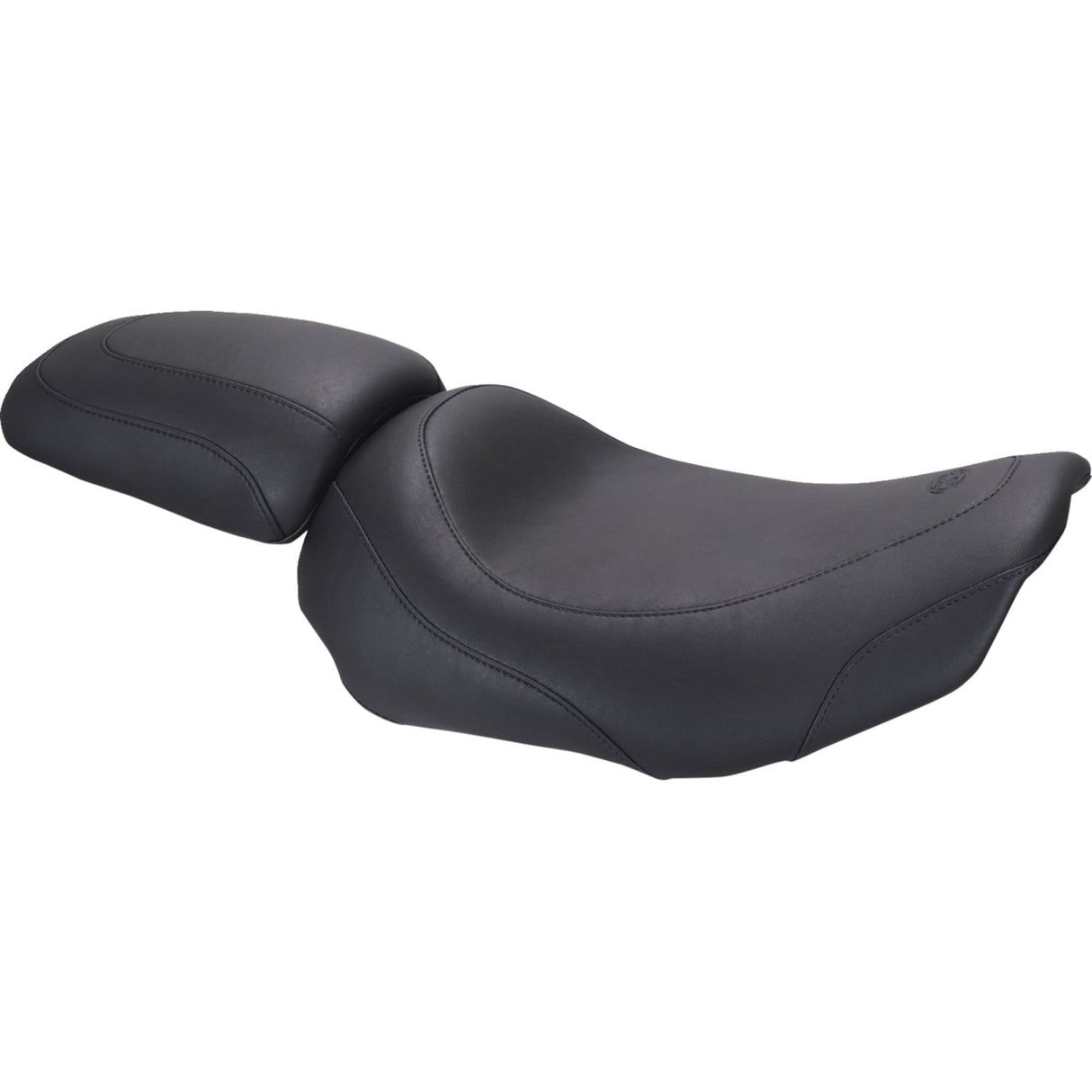 Mustang Padded Passenger Seat Cowl Black Smooth - 88612 For Harley Touring 2023-2026