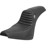 Saddlemen Pro Series SDC Performance Grip Seat Without Backrest Tuck-N-Roll Carbon Fiber Gripper FX - SC81830T For Harley Softail 2018-2025