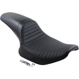 LePera Daytona Sport Seat Basketweave Pleated Black - L-541BWPT For Harley Dyna 1982-1994