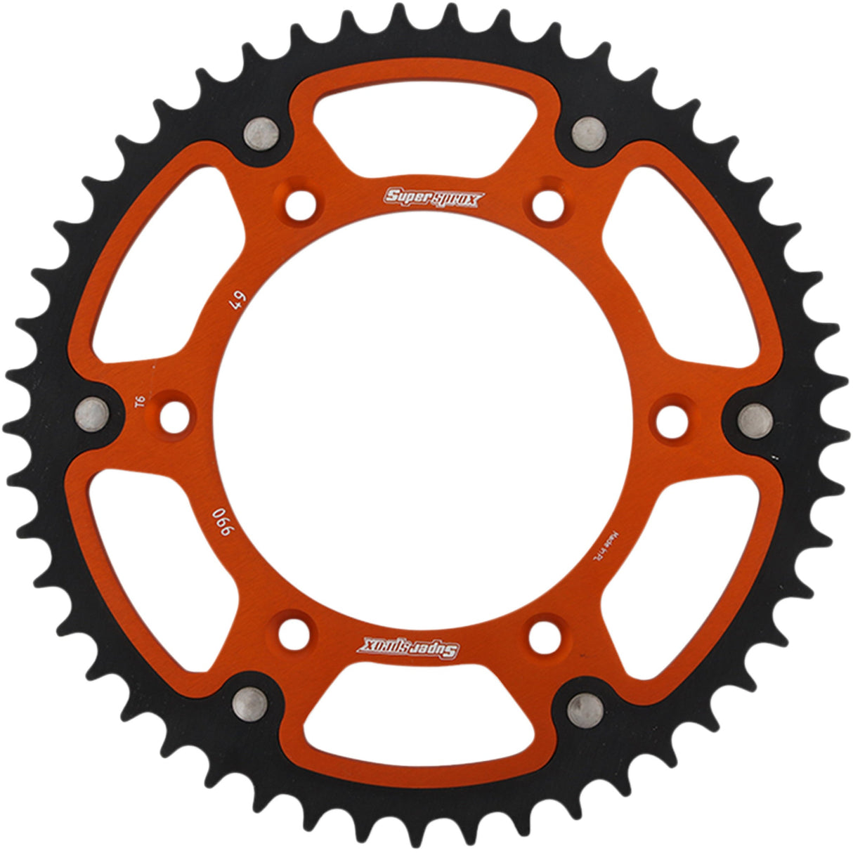 SUPERSPROX 1210-2063 RST-990-49-ORG Stealth Rear Sprocket 49 tooth - orange - husaberg/husqvarna/ktm