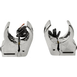 JOKER MACHINE 2020-2143 05-220-3 Fork Mount Turn Signals - 39 mm - Amber - Chrome