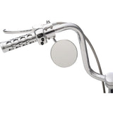 DRAG SPECIALTIES DS-302050 Custom Mirror 4" Round Mirror - Adjustable Stem