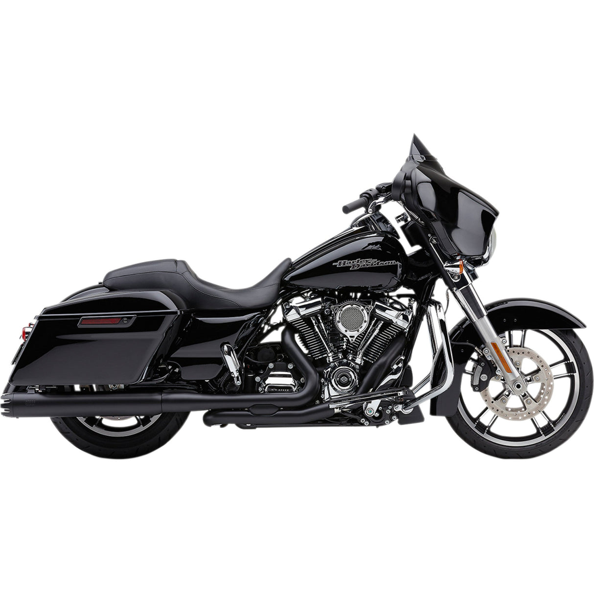 COBRA 1801-1167 6267RB Neighbor Hater Dual Cut Slip-On Mufflers - 4" Mufflers for FL - Black