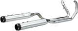 El Dorado Dual Exhaust System - Chrome - Black Thruster - 1800-2523
