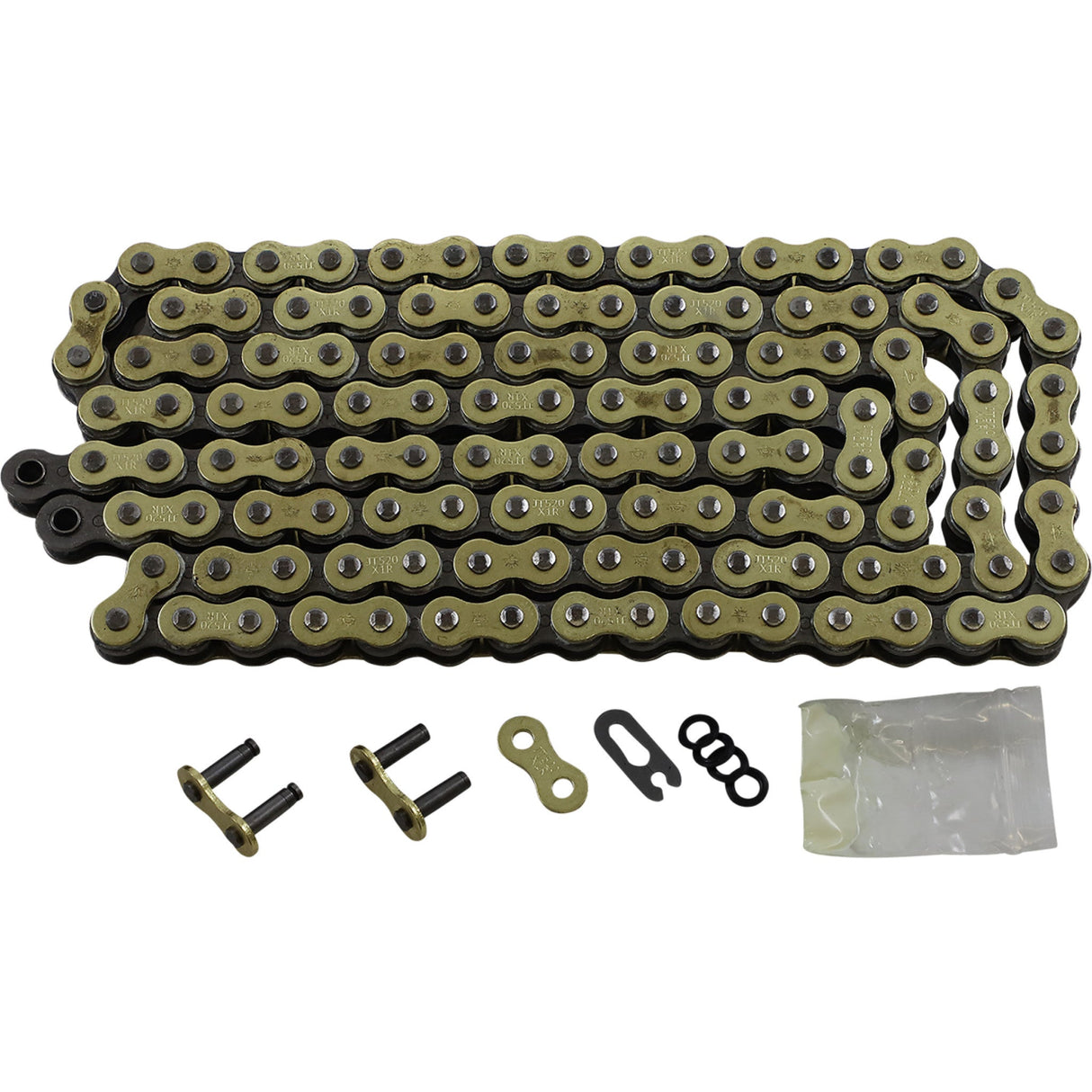 JT CHAINS 1223-0617 JTC520X1RGB124DL 520 X1R Heavy Duty X-Ring Sealed Drive Chain 520 X1R - Heavy Duty Drive Chain - 124 Links - Gold