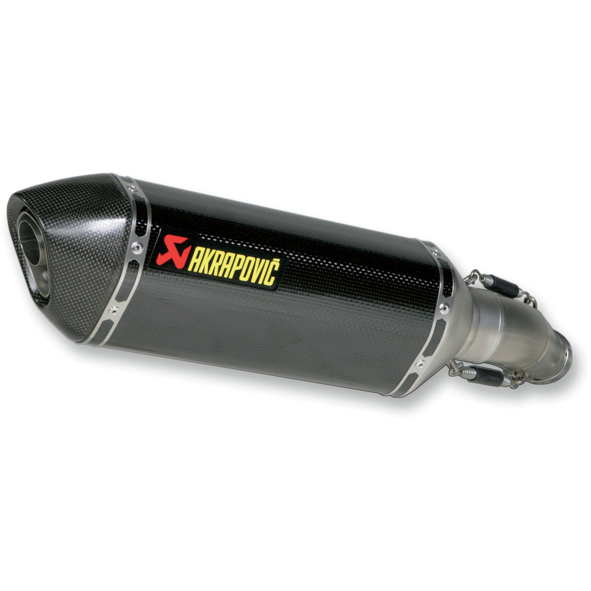 AKRAPOVIC 1811-2383 S-S6SO8-HZC Slip-On Line Muffler — Oval Muffler - Carbon Fiber