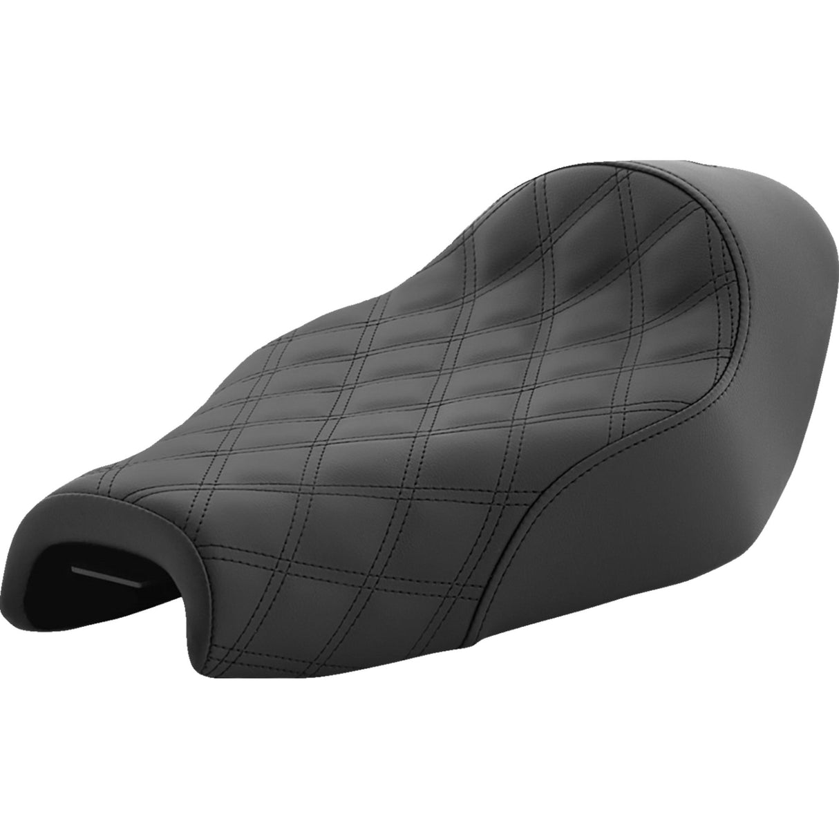 Saddlemen Renegade™ Lattice Stitch Solo Seat Lattice Stitched Black - 807-03-002LS For Harley Sportster 2004-2020 (4.5G Tank)