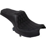 DRAG SPECIALTIES SEATS 0810-2460 Predator III Seat vinyl - double diamond - black stitch - challenger