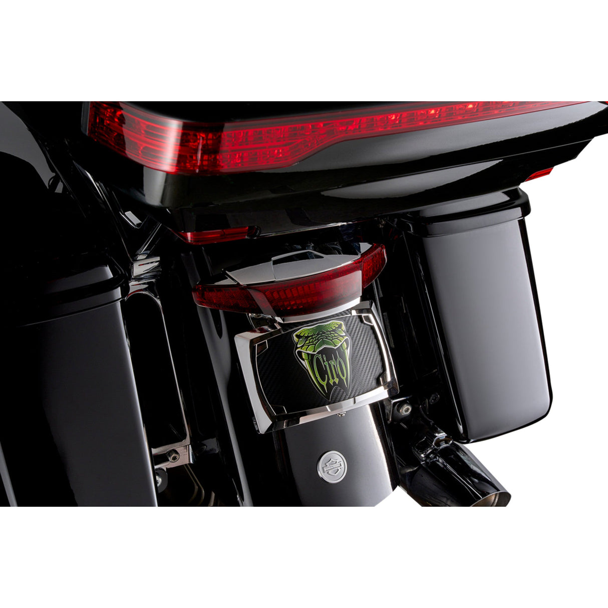 Ciro Taillight License Plate Holder - 40473 For Harley Touring 2011-2024