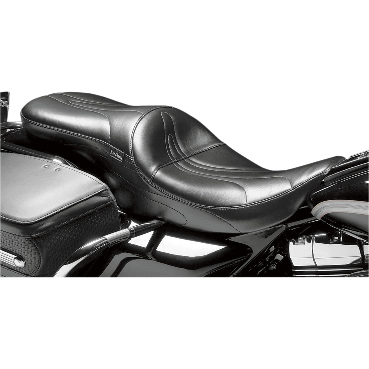 LePera Sorrento 2-Up Seat Stitched Black - LK-907RZ For Harley Touring 2008-2023