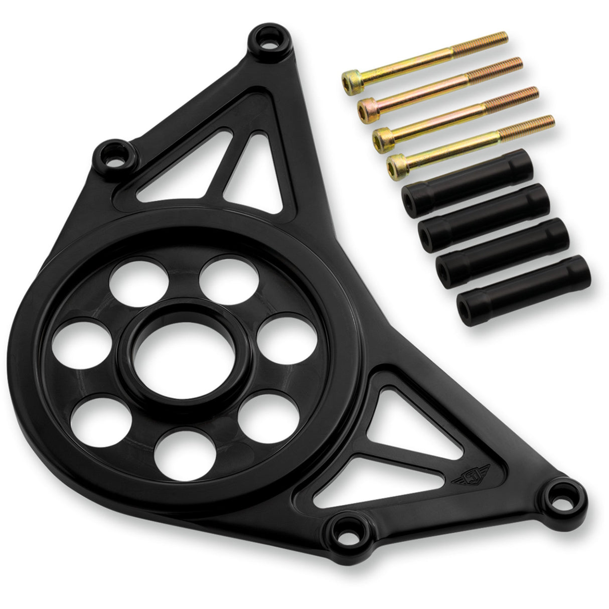 Joker Machine Pulley Cover Black Scout - 30-800-1 For Indian Scout 2015-2025