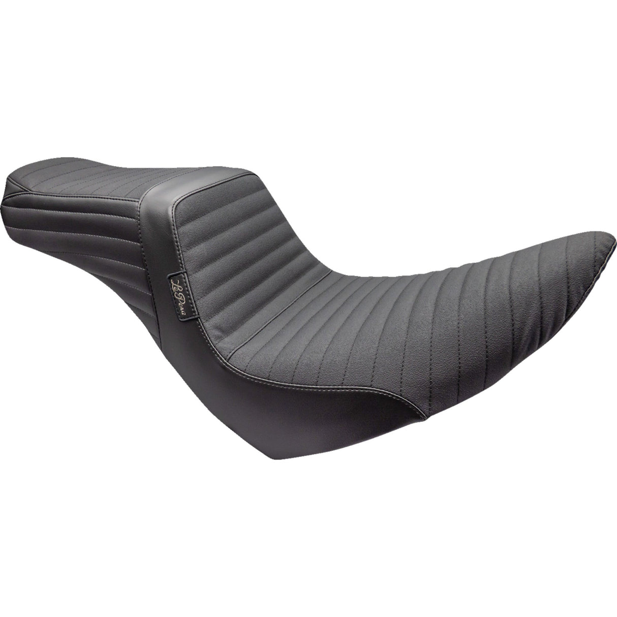 LePera Tailwhip Seat Pleated With Grip Tape Black FL FX - LYR-580PTGP For Harley Softail 2018-2023