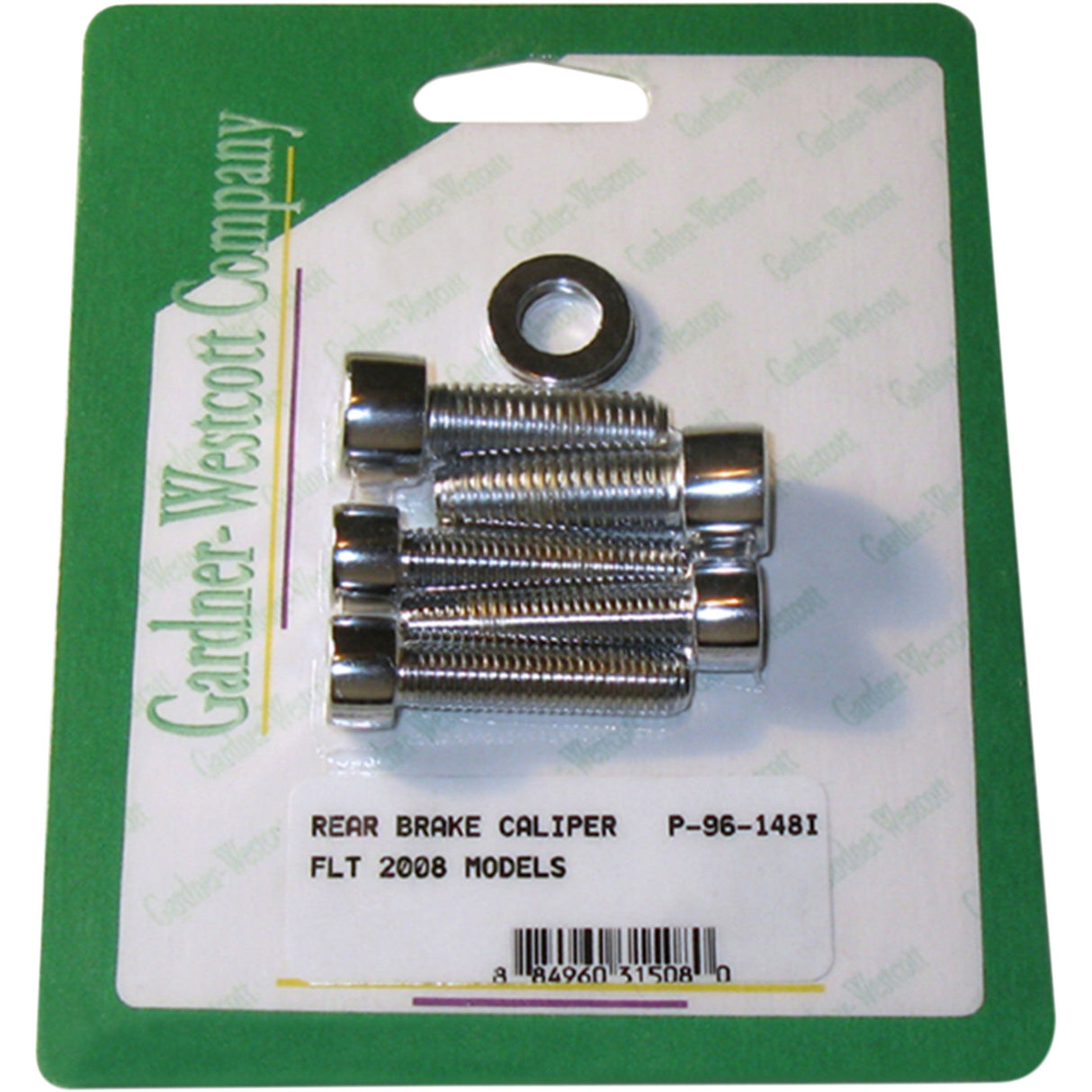 Gardner-Westcott Caliper Mounting Bolt Kit Brake Caliper Socket-Head Rear - P-96-148I For Harley Motorcycles 2008-2019