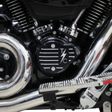 Thrashin Supply CO. Cam Cover Gen 2 Finned Twice Cut Black M8 - TSC-3029-4 For Harley Touring 2023-2026