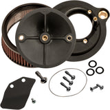 S&S Cycle Super Stock™ Stealth Air Cleaner Kit Black - 170-0354C For Harley Motorcycles 2017-2025