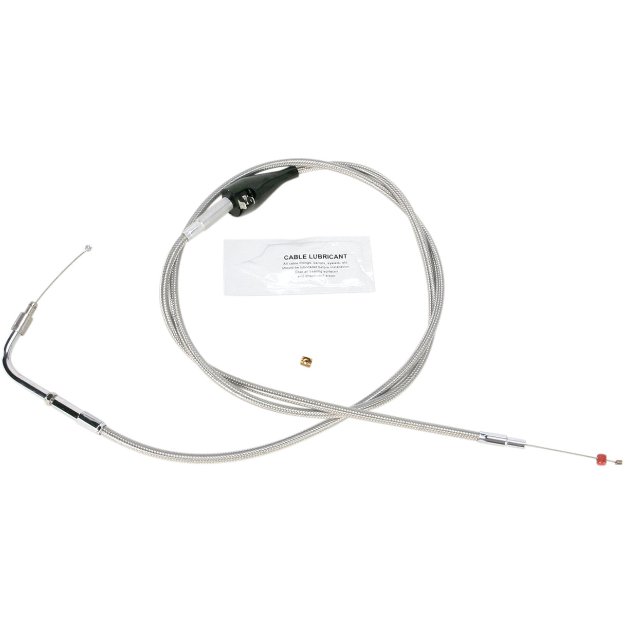 Barnett Stainless Steel Throttle Idle Cable +10" - 102-30-41004-10 For Harley Touring 1996-2001