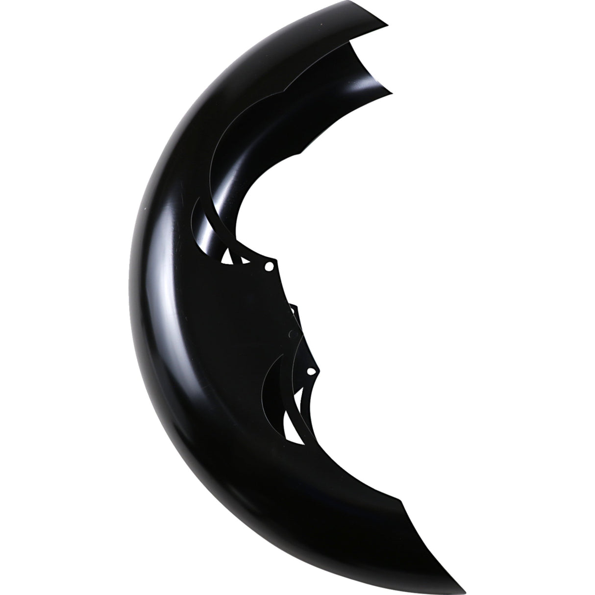 KLOCK WERKS 1401-0232 KWF-01-0106 Tire Hugger Front Fender for Dresser - Tude Fender Kit - Steel - Black - 16"-19"